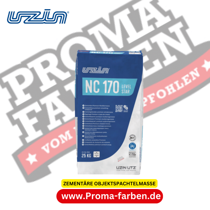 UZIN NC 170 LEVELSTAR ZEMENTÄRE PREMIUM-NIVELLIERMASSE Kaufen bei Proma farben
