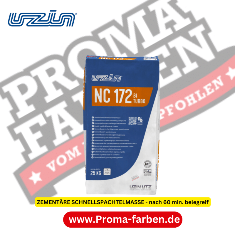 UZIN NC 172 BITURBO ZEMENTÄRE SCHNELLSPACHTELMASSEKaufen bei Proma farben