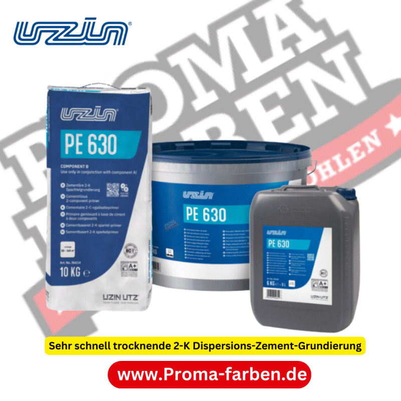 Uzin PE 630 EC 1 R 2-K Dispersions- Zement-Spachtel-Grundierung