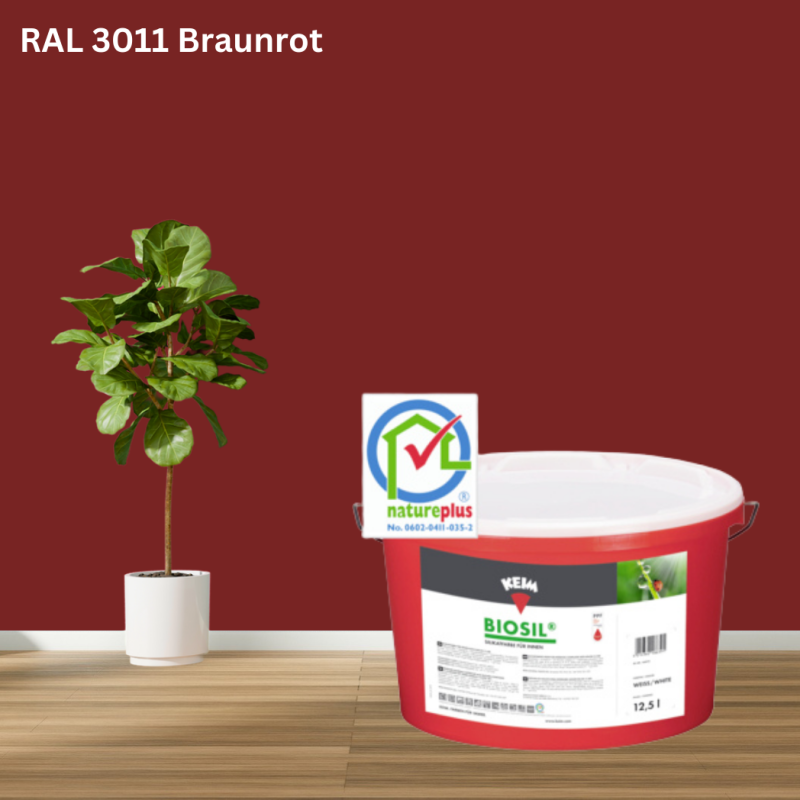 Keim Biosil Wandfarbe RAL 3011 Braunrot online bestellen bei ProMa Farben