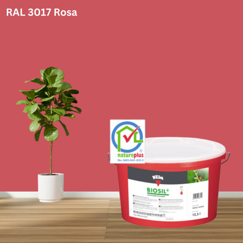 Keim Biosil Wandfarbe RAL 3017 Rosa online bestellen bei ProMa Farben