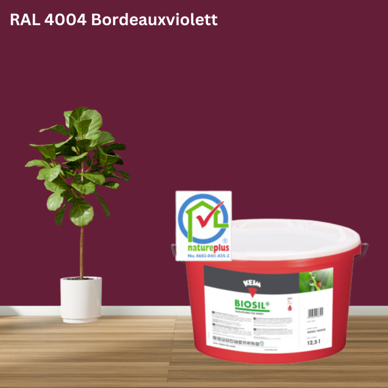 Keim Biosil Wandfarbe RAL 4004 Bordeauxviolett online bestellen bei ProMa Farben