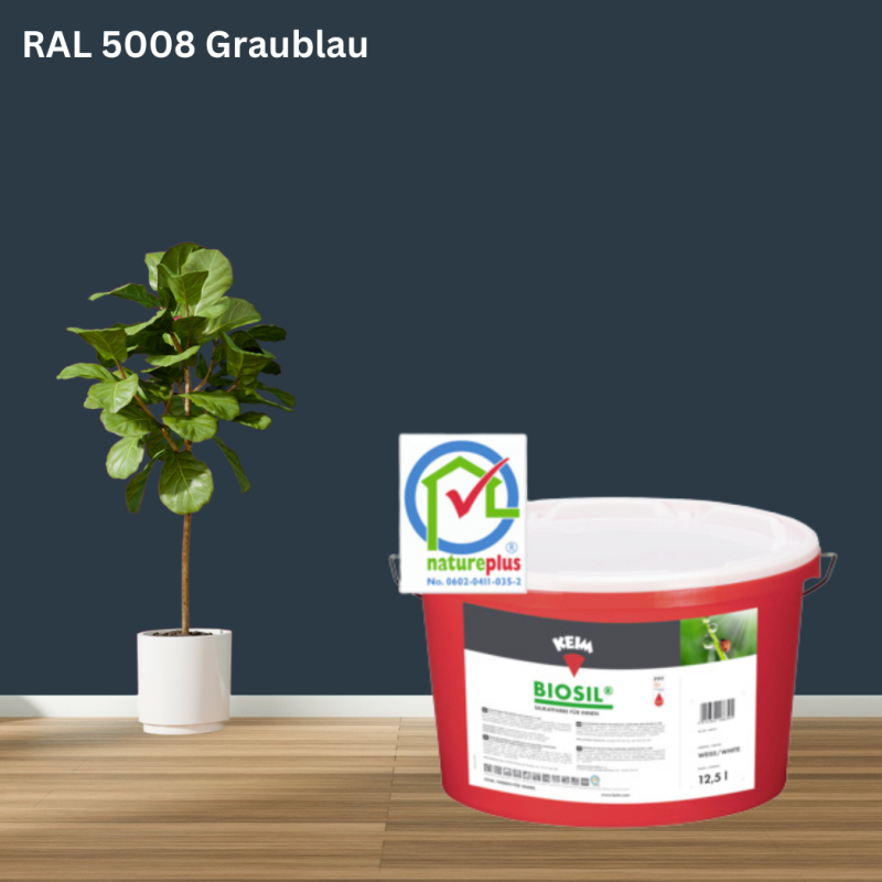 Keim Biosil Wandfarbe RAL 5008 Graublau online bestellen bei ProMa Farben