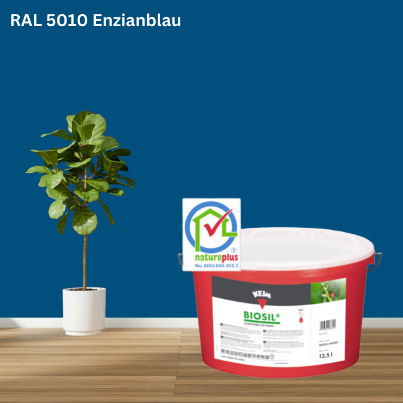 Keim Biosil Wandfarbe RAL 5010 Enzianblau online bestellen bei ProMa Farben