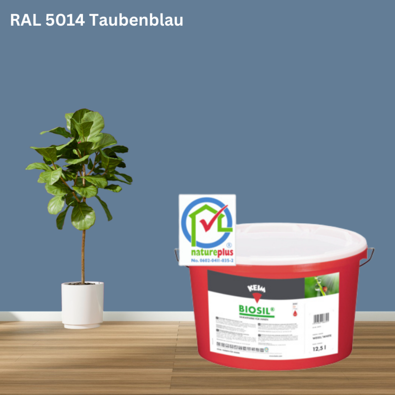 Keim Biosil Wandfarbe RAL 5014 Taubenblau online bestellen bei ProMa Farben