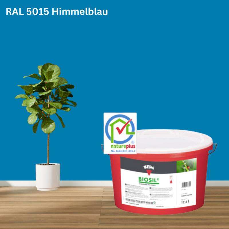 Keim Biosil Wandfarbe RAL 5015 Himmelblau online bestellen bei ProMa Farben