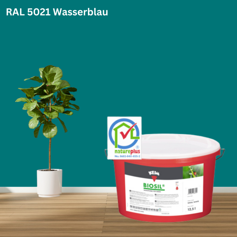 Keim Biosil Wandfarbe RAL 5021 Wasserblau online bestellen bei ProMa Farben