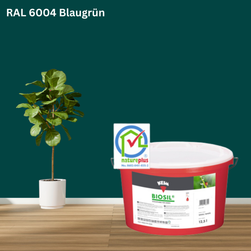 Keim Biosil Wandfarbe RAL 6004 Blaugrün online bestellen bei ProMa Farben