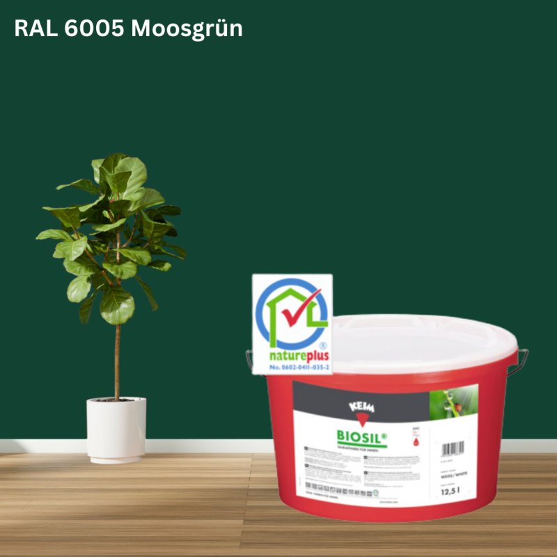 Keim Biosil Wandfarbe RAL 6005 Moosgrün online bestellen bei ProMa Farben