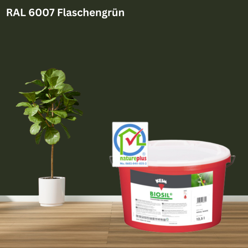 Keim Biosil Wandfarbe RAL 6007 Flaschengrün online bestellen bei ProMa Farben
