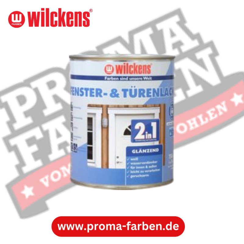 Wilckens 2in1 Fenster und Türenlack glänzend 750ml online bestellen bei ProMa Farben