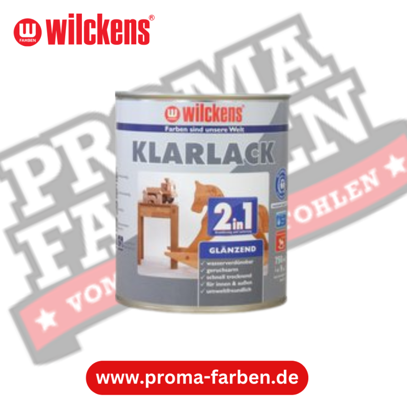 Wilckens 2in1 Klarlack glänzend 750ml online bestellen bei ProMa Farben