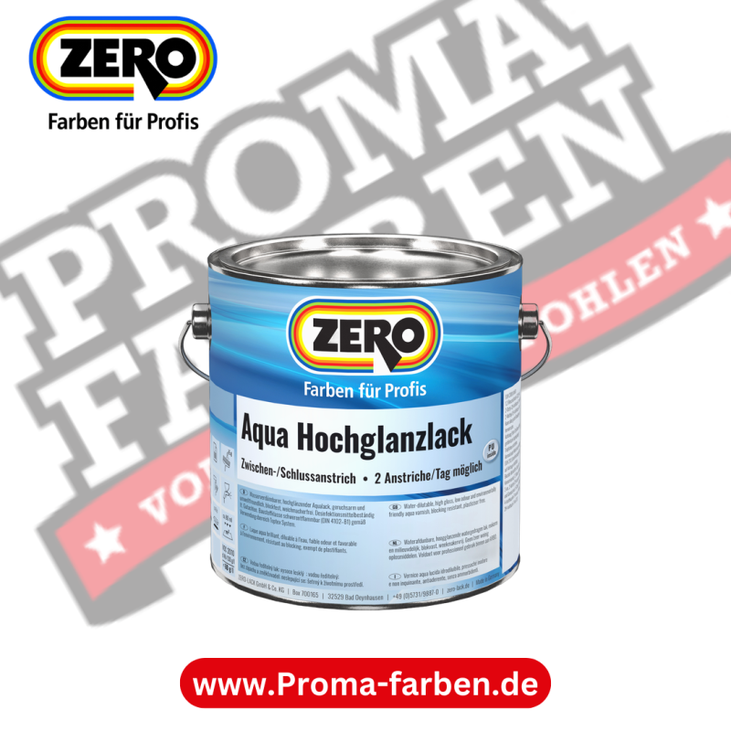 Zero Aqua Hochglanzlack kaufen bei Proma Farben.de Maler Fachhandel & Onlineshop