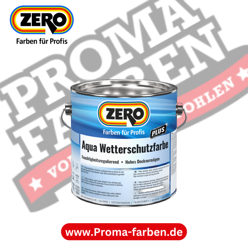 Zero Aqua Wetterschutzfarbe kaufen bei Proma Farben.de Maler Fachhandel & Onlineshop