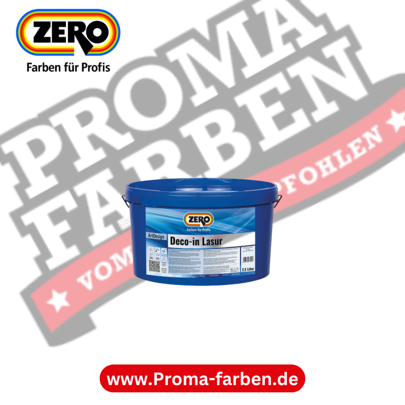 Zero Deco-in Lasur – 2,5 Liter, Lava kaufen bei Proma Farben.de Maler Fachhandel & Onlineshop