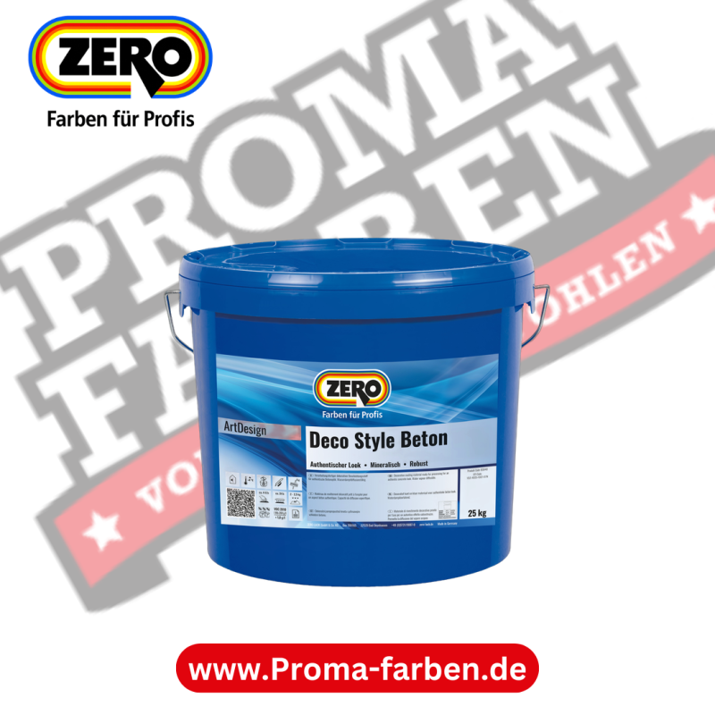 Zero Deco Style Beton – 15 kg, C049 Grau kaufen bei Proma Farben.de Maler Fachhandel & Onlineshop