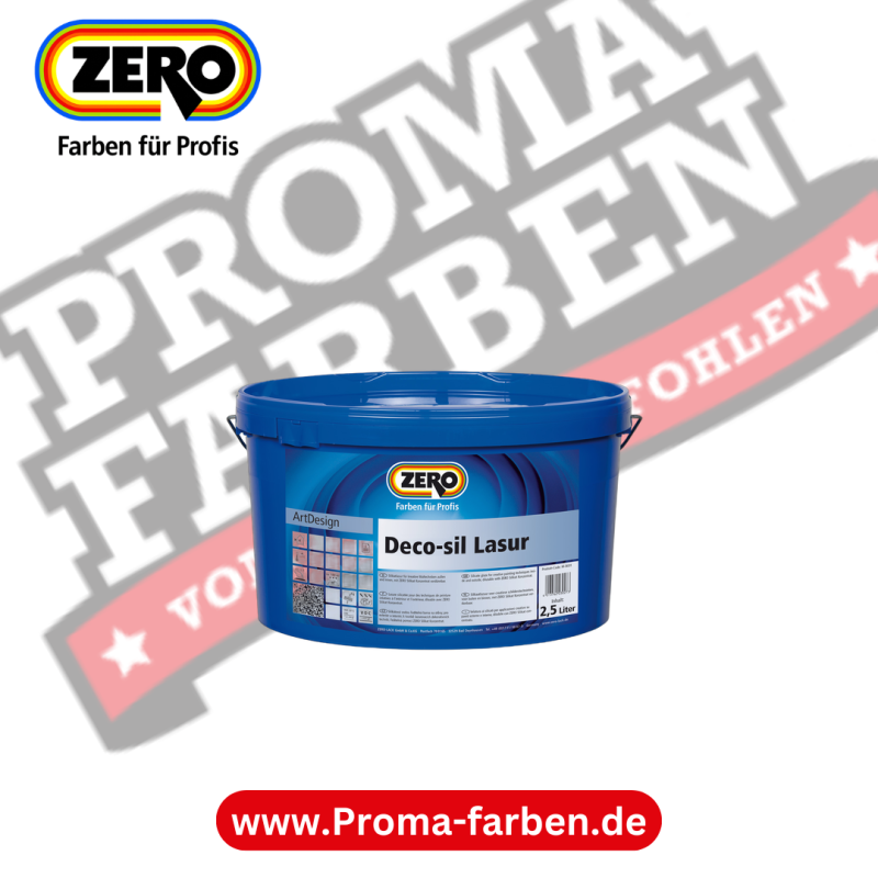 Zero DecoSil Lasur – 2,5 Liter, Lava kaufen bei Proma Farben.de Maler Fachhandel & Onlineshop