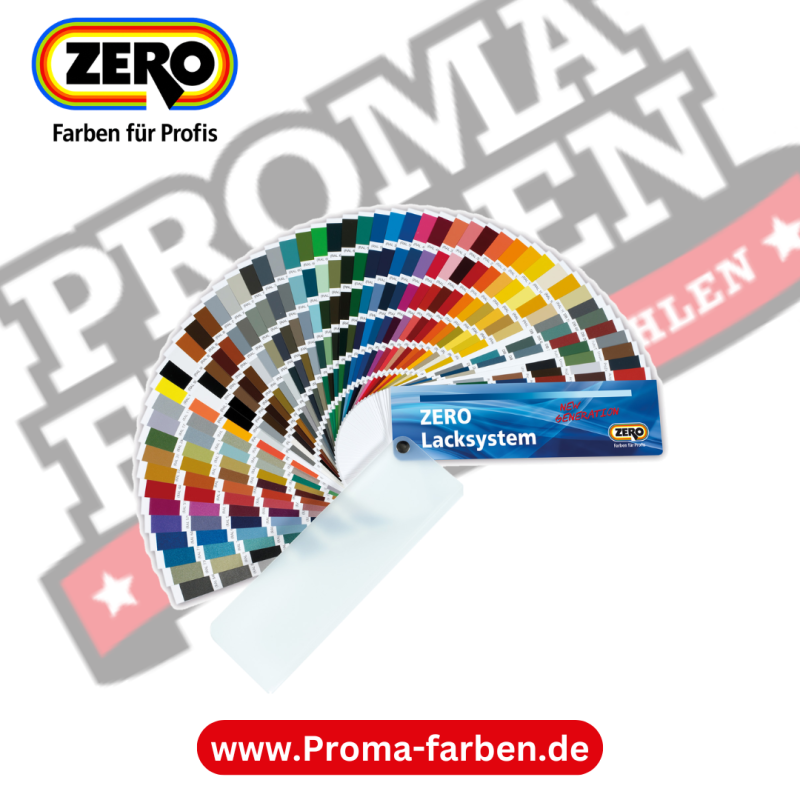 Zero Farbfächer ZERO Lacksystem mit Metallicfarben kaufen bei Proma Farben.de Maler Fachhandel & Onlineshop