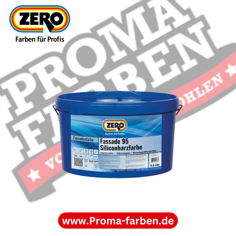Zero Fassade 95 Siliconharzfarbe Fassadenfarbe kaufen bei Proma Farben.de Maler Fachhandel & Onlineshop