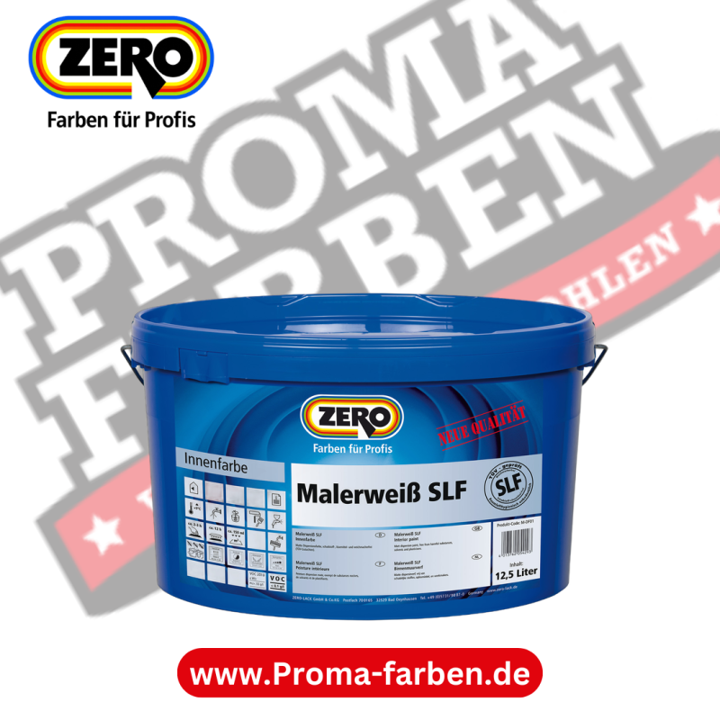 Zero Malerweiß SLF Wandfarbe kaufen bei Proma Farben.de Maler Fachhandel & Onlineshop
