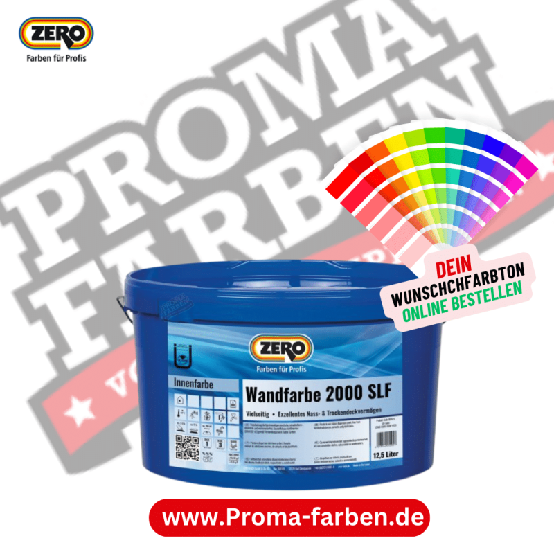 Zero Wandfarbe 2000 SLF wunschfarbe Kaufen bei Proma farben
