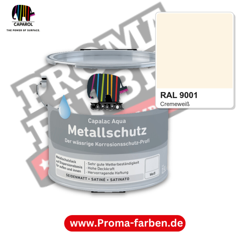 Caparol Capalac Aqua Metallschutz RAL 9001 kaufen Proma Farben Hamburg