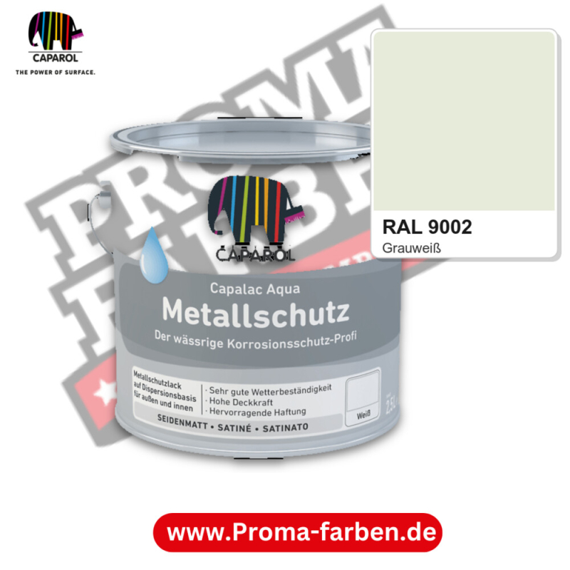 Caparol Capalac Aqua Metallschutz RAL 9002 kaufen Proma Farben Hamburg