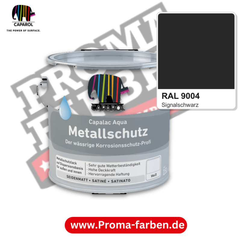 Caparol Capalac Aqua Metallschutz RAL 9004 kaufen Proma Farben Hamburg
