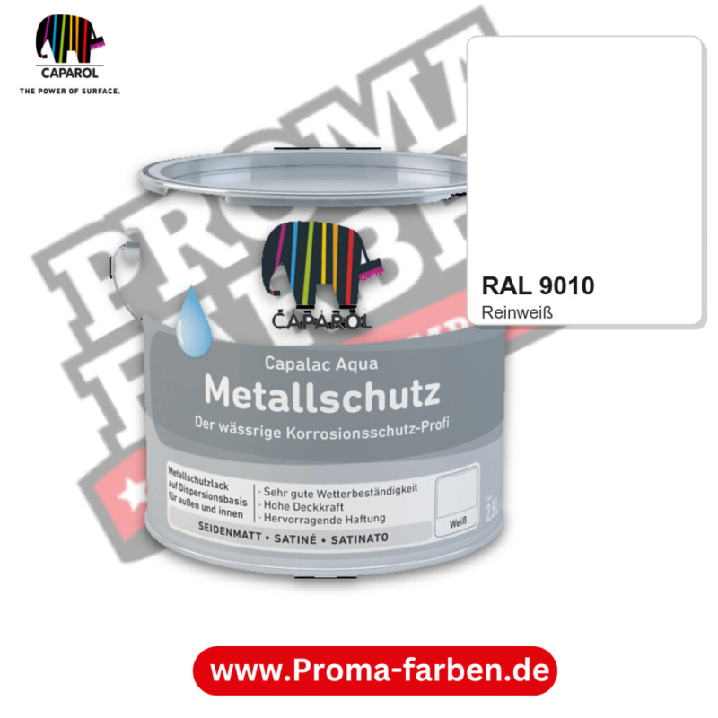 Caparol Capalac Aqua Metallschutz RAL 9010 kaufen Proma Farben Hamburg