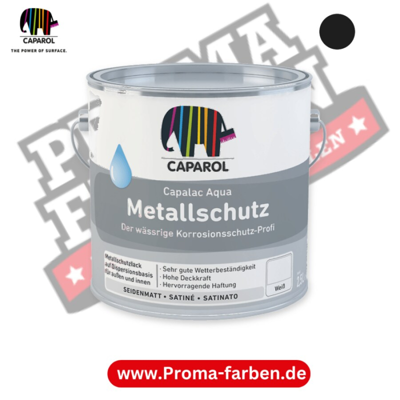 Caparol Capalac Aqua Metallschutz RAL 9017 kaufen Proma Farben Hamburg