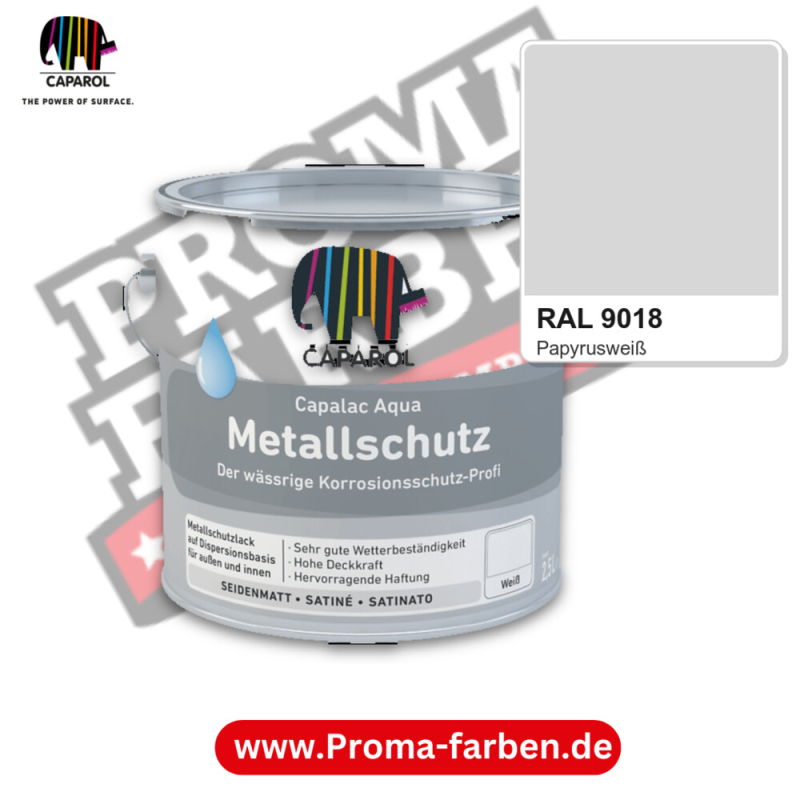 Caparol Capalac Aqua Metallschutz RAL 9018 kaufen Proma Farben Hamburg