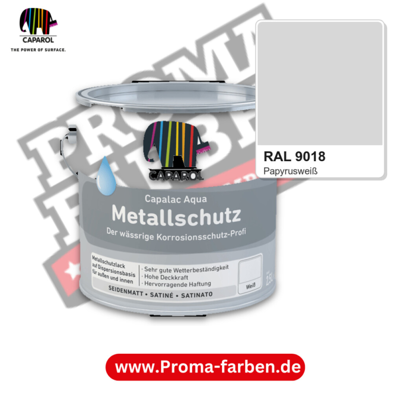 Caparol Capalac Aqua Metallschutz RAL 9018 kaufen Proma Farben Hamburg
