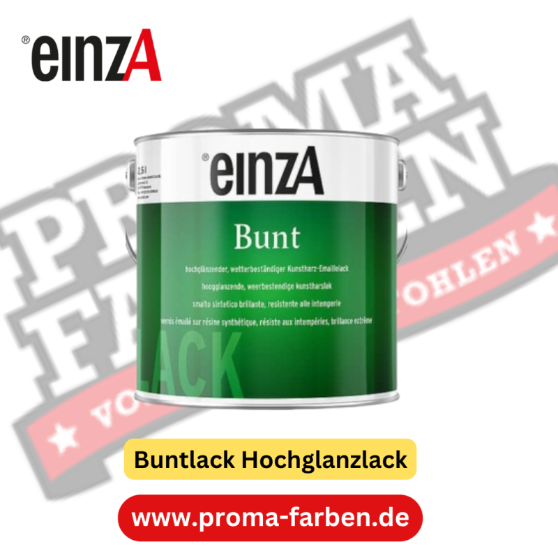 einzA Bunt Hochglanzlack 2.5l weiß online bestellen bei ProMa Farben