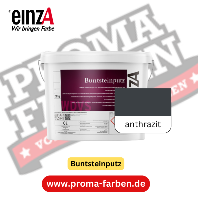 einzA Buntsteinputz anthrazit