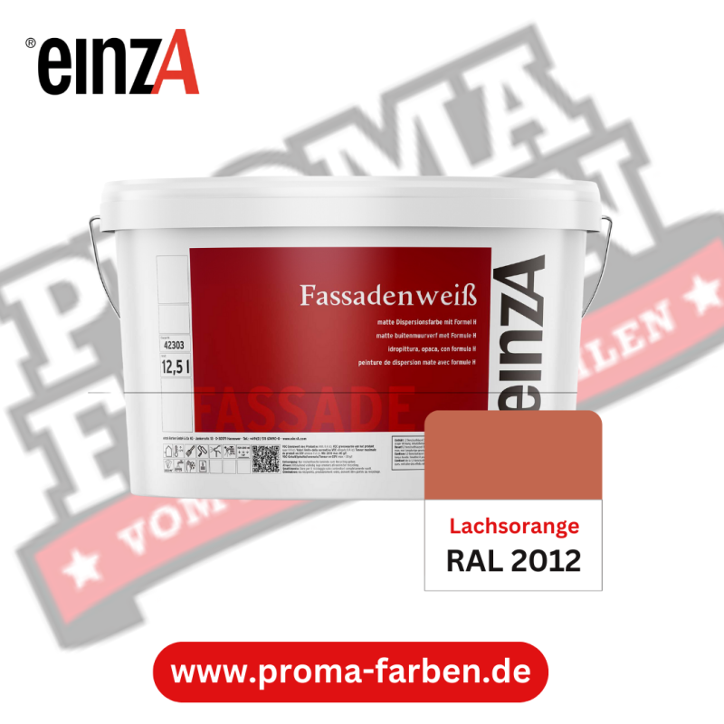 einzA Fassadenfarbe RAL 2012 Lachsorange online bestellen bei ProMa Farben