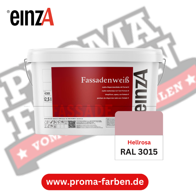 einzA Fassadenfarbe RAL 3015 Hellrosa online bestellen bei ProMa Farben