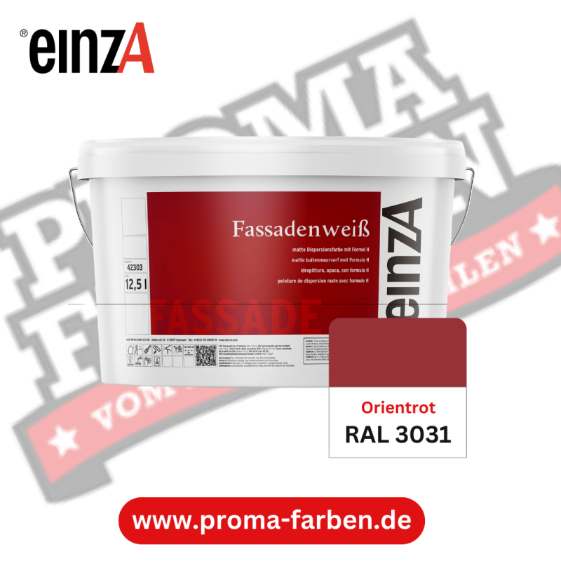 einzA Fassadenfarbe RAL 3031 Orientrot online bestellen bei ProMa Farben