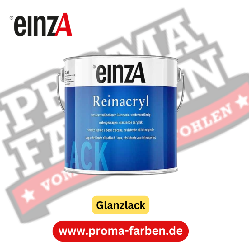 einzA Reinacryl Glanzlack 750ml weiß online bestellen bei ProMa Farben