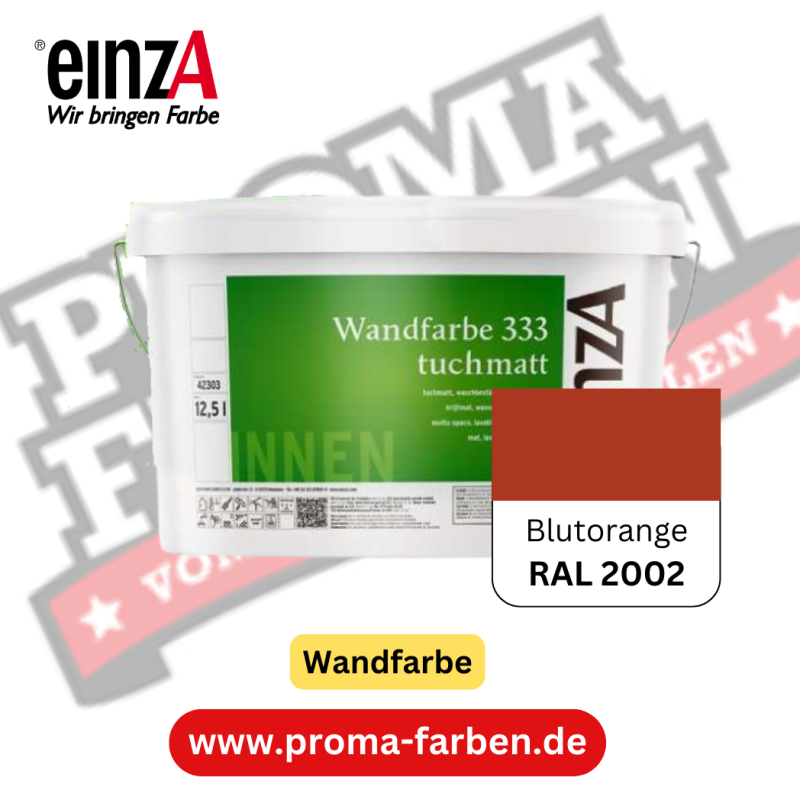 einzA Wandfarbe 333 RAL 2002 Blutorange online bestellen bei ProMa Farben