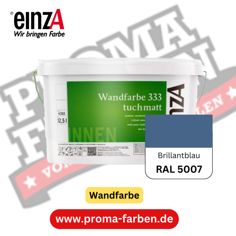 einzA Wandfarbe 333 RAL 5007 Brillantblau online bestellen bei ProMa Farben