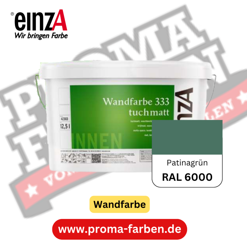 einzA Wandfarbe 333 RAL 6000 Patinagrün online bestellen bei ProMa Farben