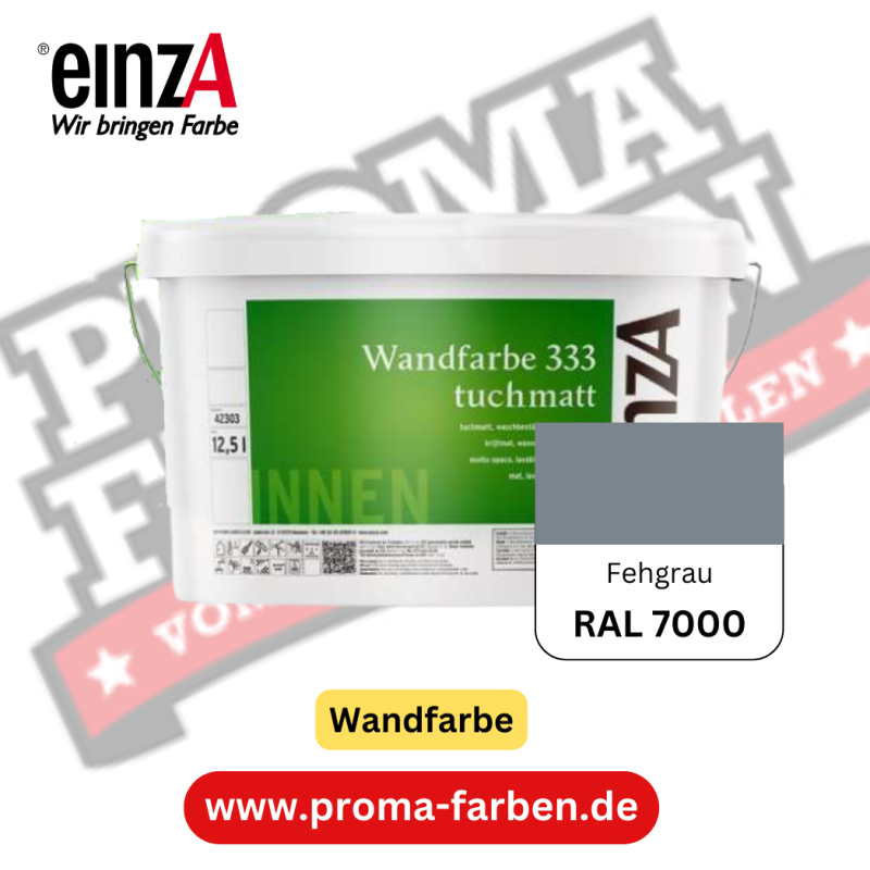 einzA Wandfarbe 333 RAL 7000 Fehgrau online bestellen bei ProMa Farben