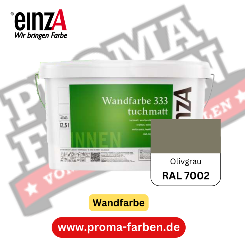 einzA Wandfarbe 333 RAL 7002 Olivgrau online bestellen bei ProMa Farben