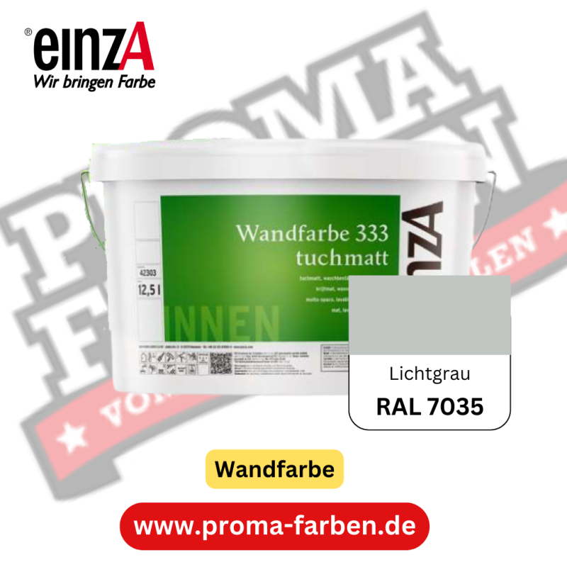 einzA Wandfarbe 333 RAL 7035 Lichtgrau online bestellen bei ProMa Farben