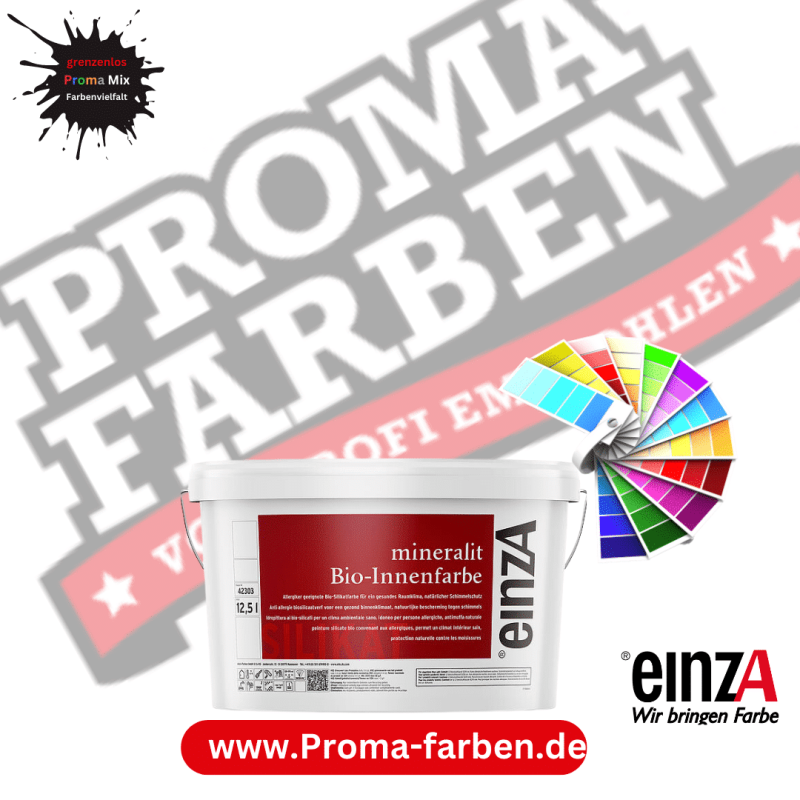 einzA mineralit Bio Innenfarbe Silikatfarbe Wunschfarbton (Wunschfarbton) Kaufen bei Proma farben
