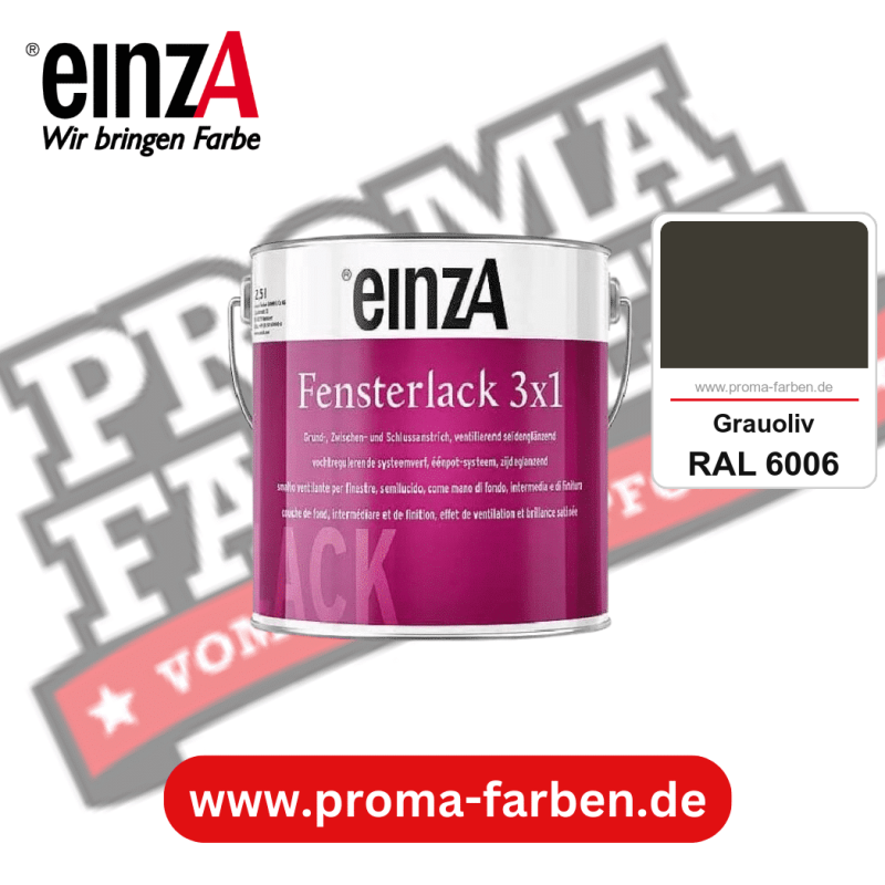 einzA Fensterlack 3x1 kaufen bei Proma Farben RAL 6006 Grauoliv