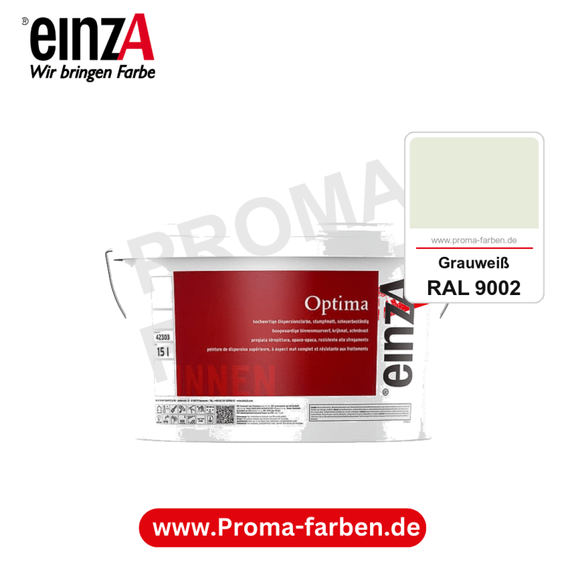 einzA Optima kaufen bei Proma Farben RAL 9002 Grauweiß