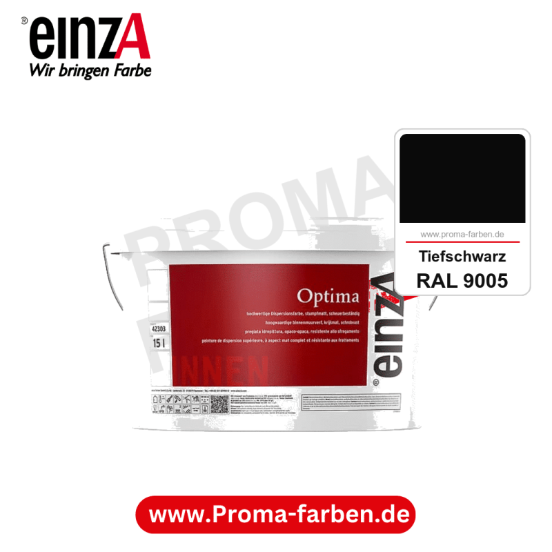 einzA Optima kaufen bei Proma Farben RAL 9005 Tiefschwarz
