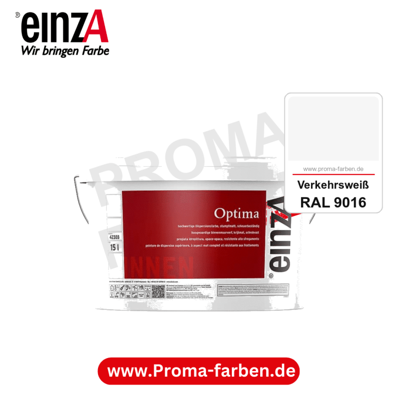 einzA Optima kaufen bei Proma Farben RAL 9016 Verkehrsweiß