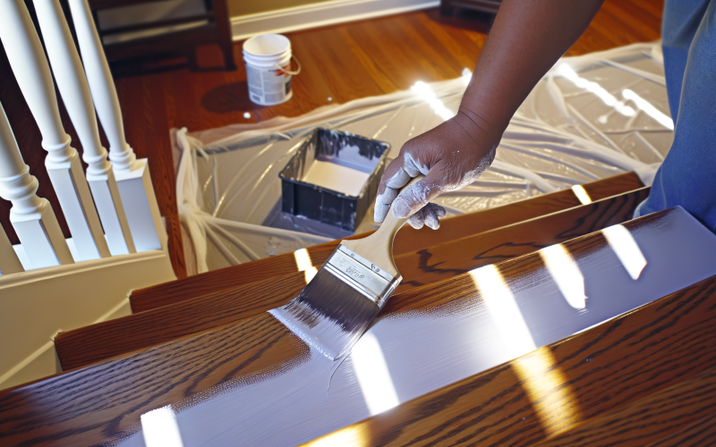 Holztreppe streichen – ProMa Farben Hamburg